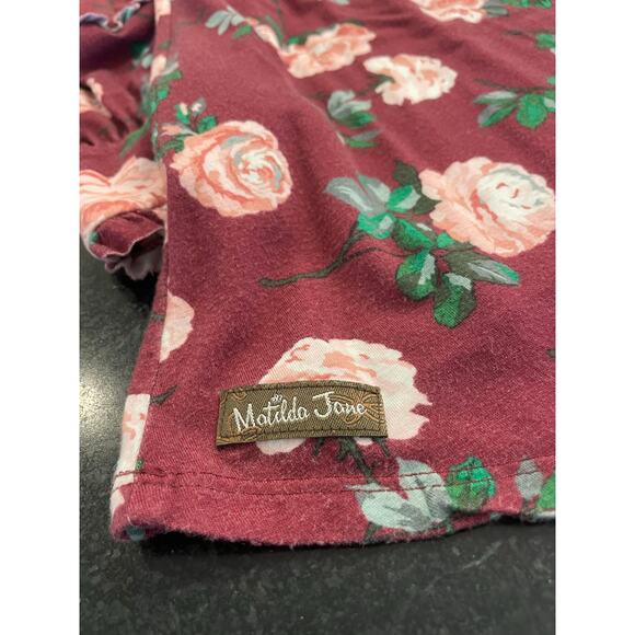 Matilda Jane Burgundy Floral lace BOHO Tunic Small - Picture 6 of 9